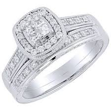 Fingerhut credit accounts are issued by webbank, member fdic. Fingerhut Personalized Wedding Rings Halo Diamond White Gold