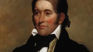 David Crockett arrives in Nacogdoches, Texas, 1836.