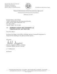 TEXAS COMMISSION ON ENVIRONMENTAL QUALITY Bridget Bohac, Chief Clerk Texas  Commission