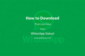 Download whatsapp for mac & read reviews. How To Download Photo And Video From Whatsapp Status Of Others