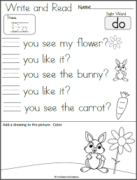 Free Write And Read Spring Worksheet Hfw Do Madebyteachers Freewriting Letter Writing Practice Writing Practice