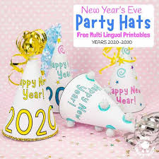 Be creative and make this new year page as exciting as the night will be. Printable New Year S Eve Party Hat Craft Multilingual Kids Craft Room