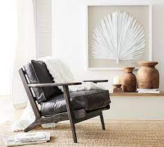 Raylan Leather Armchair Leather Armchair Living Room Chairs Furniture
