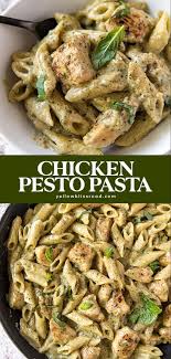 Creamy Chicken Pesto Pasta Yellowblissroad Com Recipe In 2020 Chicken Pesto Recipes Chicken Dinner Recipes Chicken Pasta Recipes