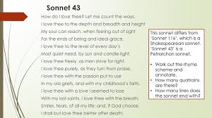 How Do I Love Thee Let Me Count The Ways Theme Sonnet 43 Sonnet 116 Elizabeth Barret Browning William Shakespeare Ppt Download