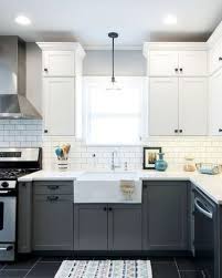#kitchen idea of the day: 12 Stunning Two Toned Kitchens Cococozy Kitchen Cabinet Design Vintage Modern Kitchen Kitchen Cabinets Decor
