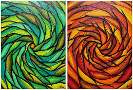 Maybe you would like to learn more about one of these? Colorful Spirals Serie 1 Jonathan Pradillon Paintings Prints Abstract Movement Artpal