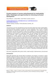 When they leave first commonwealth bank, they most frequently get their next job at the pnc financial services group. Pdf Content Analysis Of Vacancy Advertisements For Employability Skills Challenges And Opportunities For Informing Curriculum Development