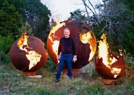 Some Men Just Want To Watch The World Burn Globe Fire Pits By Fire Pit Rick Fire Pit Art Fire Pit Decor Outdoor Fire Pit