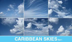 Sun ray's stormy sky ocean photos background clouds 028: Free Super High Resolution Photos Caribbean Skies Set 1 Patternhead