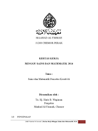 Kertas kerja lawatan ke penjara kajang. Kertas Kerja Minggu Sains Dan Matematik Neezal Edited 16 4 2014