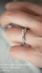 Cz Ribbon Bow Ring White Gold Bow Jewelry White Gold Rings Bow Ring