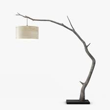 3d Model Wooden Arc Floor Lamp Overarching Floor Lamp Arc Lamp Living Room Arc Floor Lamps