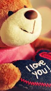 I Love You Teddy Bear Iphone Wallpapers Free Download