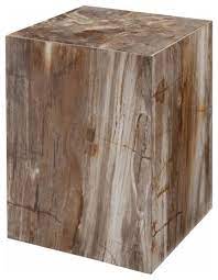 Put the fun in functional with cubes that work as a coffee table, side table or storage for any room in your home. 18 T Stool Side Table Solid Petrified Wood Stone Cube Rustic Accent And Garden Stools By Noble Origins Llc Houzz