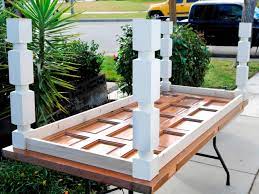 20 easy & free plans to build a diy coffee table. How To Build A Dining Table From An Old Door And Posts Hgtv