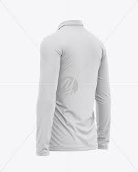 Download Men S Long Sleeve Polo Shirt Back Half Side View In Apparel Mockups On Yellow Images Object Mockups