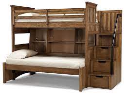 Timber Lodge Twin Size Bookcase Bunk With Storage Stairs By Legacy Classic Kids Bunk Beds With Storage Bunk Bed Plans Bunk Beds