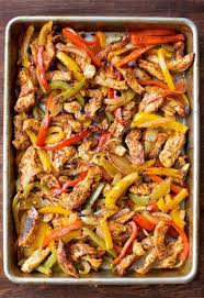 Sheet Pan Chicken Fajitas Fajita Recipe Chicken Fajita Recipe Fajitas