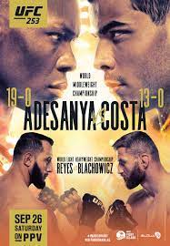 Jan blachowicz contra israel adesanya: Pic Ufc 253 Poster Drops For Adesanya Vs Costa On Sept 26 On Fight Island Mmamania Com
