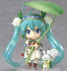 Japan Good Smile Online Nendoroid Vocaloid Snow Miku Hatsune Snow Bell Figure Nendoroid Hatsune Miku Anime Figures