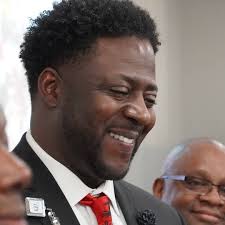 Mr. Roy L. Hawkins, Jr., FACHE, Senior Vice-President and Chief Executive  Officer, Jackson Memorial Hospital being inducted at the Teen Youth Summit  held yesterday at Jackson Memorial Hospital. Mr. Hawkins was also