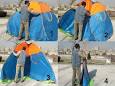 Image result for ‫آموزش بستن چادر مسافرتی عصایی‬‎