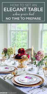 Creating A Simple Table Setting When You Have No Time Simple Table Settings Elegant Table Settings Elegant Table
