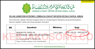 Institut latihan perindustrian jitra (ilp jitra) universiti teknologi darul aman sultan abdul halim mu'adzam shah polytechnic (polimas) institut pendidikan guru kampus darulaman (ipda) taman pulasan darulaman golf country park taman melur kolej heights utara pokok sena kedah. Jawatan Kosong Lembaga Zakat Negeri Kedah Darul Aman