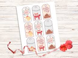 Cat and Dog Mother's Day Gift Tags, Print at Home, Digital, Letter Size,  8.5 X 11