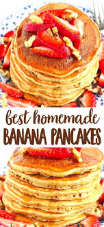 Healthy Banana Pancakes In 2020 Brunch Recipes Banana Healthy Recipes
