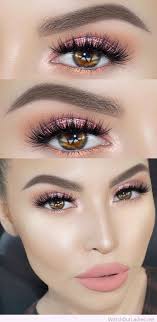 Pin By Omnistyles Makeup On Gorgeous Eye Makeup Peach Makeup Spring Makeup Glitter Eye Makeup