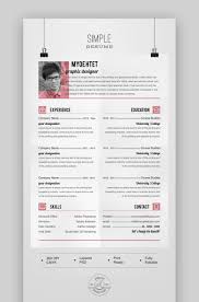 Something clean, basic, neat, uncluttered, and minimal? 30 Simple Resume Cv Templates Easily Customizable Editable For 2020