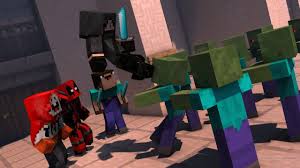 Tnt Deadpool Ninja And Noob Vs Zombies Minecraft Wallpaper How To Play Minecraft Wallpaper