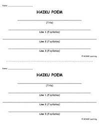 These poetry worksheets are great for teachers, homeschoolers and parents. Writing Template Haiku Poem Poetry Lessons Haiku Poems Haiku Poems For Kids