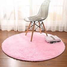 Rugs under dining tables are a point of confusion for so many people, that i thought it best i help make sense of it for you. Noahas 4 Feet Luxury Round Area Rugs Super Soft Living Room Bedroom Carpet Woman Yoga Mat Pink Amazon Ca Home Kitchen