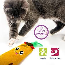 Amazon Com Pet Craft Supply Funny Enticing Pouncing Cuddling Chasing Catnip Interactive Boredom Relief Plush Cat Toys In 2020 Cool Cat Toys Cat Toys Cat Pet Supplies