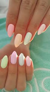 Scroll down to check out all the amazing pastel nails we found on instagram, so. Pastel Rainbow Nails Nails Rainbow Nails Spring Nail Art