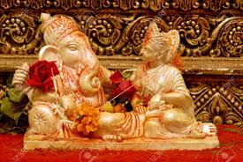 Lord Ganesh Idol With Gauri In Silver Stock Photo Picture And Royalty Free Image Image 85785666 The most common silver ganesha idol material is metal. lord ganesh idol with gauri in silver