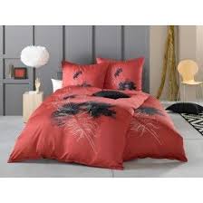 Lorena Mako Satin Bettwasche Feder Rot Oder Petrol Bettwasche Bettwasche Modern Mako Satin Bettwasche