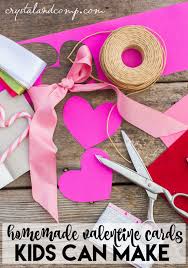Print the layout onto plain paper and cut out. Homemade Valentine Cards For Kids