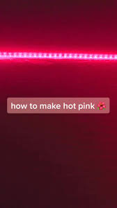 In the code, each letter was hard coded to turn on white and turn off black. How To Make Hot Pink Color On Led Lights