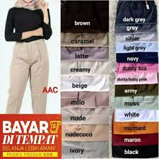 Jenis warna seperti ini cocok. Ready Stok Baggy Pants Latte Nude Beige Ivory Maroon Dusty Pink Moss White Navy Dark Grey Army Cream Shopee Indonesia