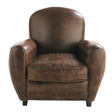 Fauteuil Club En Cuir Marron Oxford Maisons Du Monde Poltrona Estilo Americano Chesterfield