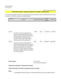 Puedes calcular y planificar todos los gastos que necesites con estos ejemplos de presupuestos de diversa temática. Ejemplo De Presupuesto De Obra Docsity