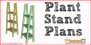 This tall diy plant shelf is made from 2×4 pieces of lumber and can hold several houseplants. Diy Plant Stand Plans Construct101