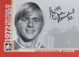 09-10 itg game year hockey 1972 base dan bouchard atlanta flames autograph  auto