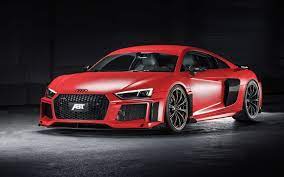Audi Rs8 Red Side View Luxury Cars Audi R8 Wallpaper Audi R8 V10 Plus Audi Sports Car