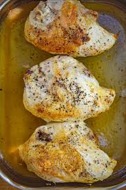 Remove chicken, let cool and shred with a fork or chop the meat using a knife. Oven Baked Split Chicken Breasts Bone In Dinner Then Dessert