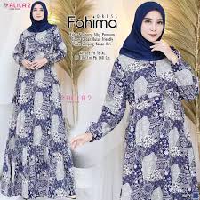 Toko grosir baju murah terlengkap bmgshop indonesia. Fahima Dress Blueberry Silky Premium Busui Model Baju Syari Modis Baju Gamis Syari